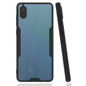 Newface Samsung Galaxy A02 Platin Silikon Siyah Cep Telefonu Kılıfı