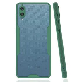 Newface Samsung Galaxy A02 Platin Silikon Yeşil Cep Telefonu Kılıfı