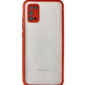 Newface Samsung Galaxy A02S Miami Şeffaf Silikon Kırmızı Cep Telefonu Kılıfı