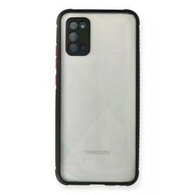 Newface Samsung Galaxy A02S Miami Şeffaf Silikon Siyah Cep Telefonu Kılıfı