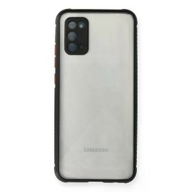 Newface Samsung Galaxy A02S Miami Şeffaf Silikon Siyah Cep Telefonu Kılıfı