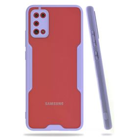 Newface Samsung Galaxy A02S Platin Silikon Lila Cep Telefonu Kılıfı