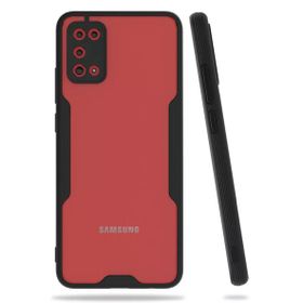 Newface Samsung Galaxy A02S Platin Silikon Siyah Cep Telefonu Kılıfı