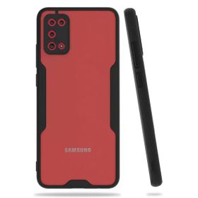 Newface Samsung Galaxy A02S Platin Silikon Siyah Cep Telefonu Kılıfı