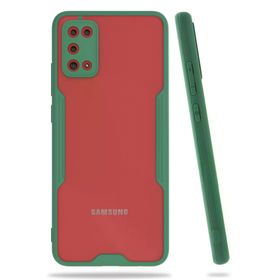 Newface Samsung Galaxy A02S Platin Silikon Yeşil Cep Telefonu Kılıfı