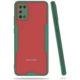 Newface Samsung Galaxy A02S Platin Silikon Yeşil Cep Telefonu Kılıfı