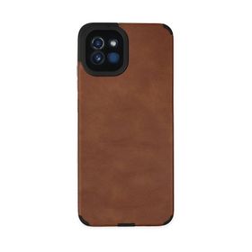 Newface Samsung Galaxy A03 Loop Deri Silikon - Kahverengi Kılıf