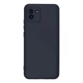 Newface Samsung Galaxy A03 Nano İçi Kadife Silikon - Lacivert Kılıf