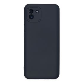 Newface Samsung Galaxy A03 Nano İçi Kadife Silikon - Lacivert Kılıf