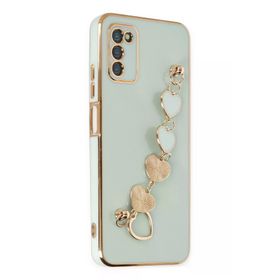 Newface Samsung Galaxy A03S Esila Silikon - Su Yeşili Kılıf