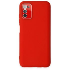 Newface Samsung Galaxy A03S Lansman Glass Kapak - Kırmızı Kılıf