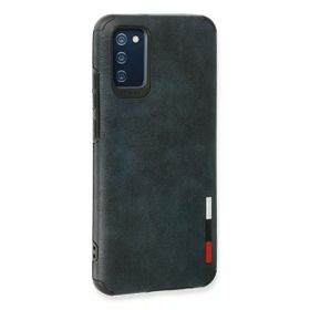 Newface Samsung Galaxy A03S Loop Deri Silikon Lacivert Cep Telefonu Kılıfı