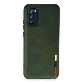 Newface Samsung Galaxy A03S Loop Deri Silikon Yeşil Cep Telefonu Kılıfı