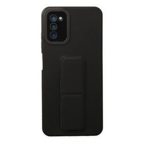Newface Samsung Galaxy A03S Mega Standlı Silikon - Siyah Kılıf