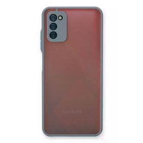 Newface Samsung Galaxy A03s Montreal Silikon Kapak Gri Cep Telefonu Kılıfı