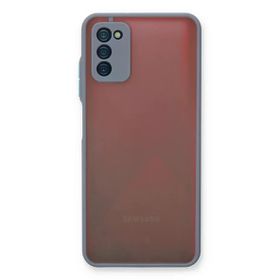 Newface Samsung Galaxy A03s Montreal Silikon Kapak Gri Cep Telefonu Kılıfı