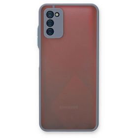 Newface Samsung Galaxy A03s Montreal Silikon Kapak Gri Cep Telefonu Kılıfı