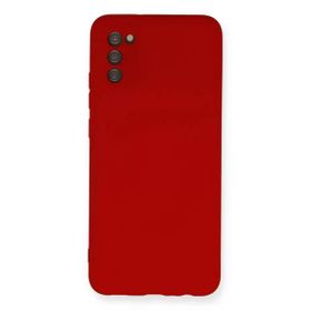 Newface Samsung Galaxy A03S Nano İçi Kadife Silikon - Kırmızı Kılıf