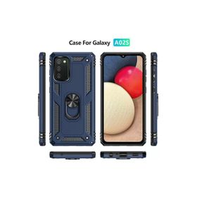 Newface Samsung Galaxy A03S Sofya Yüzüklü Silikon Kapak - Lacivert Kılıf