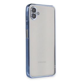 Newface Samsung Galaxy A04 Razer Lensli Silikon - Açık Mavi Kılıf