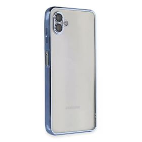 Newface Samsung Galaxy A04 Razer Lensli Silikon - Açık Mavi Kılıf