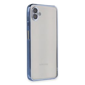 Newface Samsung Galaxy A04 Razer Lensli Silikon - Açık Mavi Kılıf