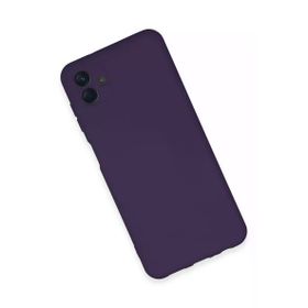 Newface Samsung Galaxy A04E Nano içi Kadife Silikon - Mor Kılıf