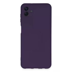 Newface Samsung Galaxy A04E Nano içi Kadife Silikon - Mor Kılıf