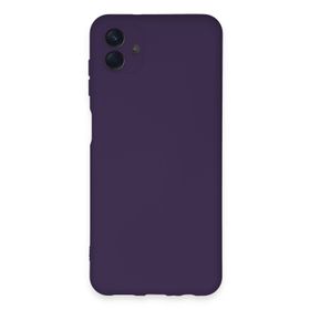 Newface Samsung Galaxy A04E Nano içi Kadife Silikon - Mor Kılıf