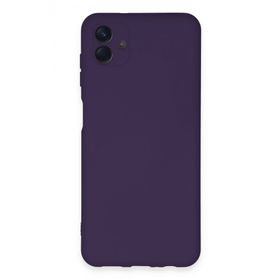 Newface Samsung Galaxy A04E Nano içi Kadife Silikon - Mor Kılıf