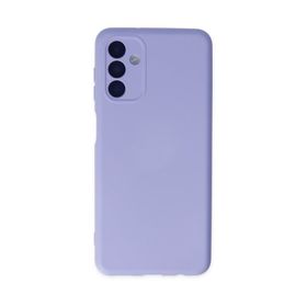 Newface Samsung Galaxy A04S Nano içi Kadife Silikon Lila Cep Telefonu Kılıfı