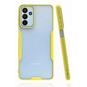 Newface Samsung Galaxy A04S Platin Silikon - Sarı Kılıf