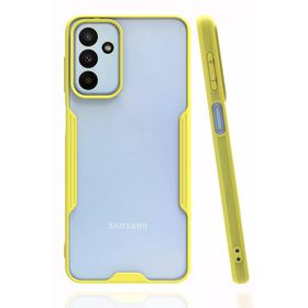 Newface Samsung Galaxy A04S Platin Silikon - Sarı Kılıf