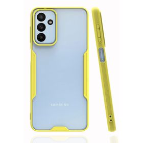 Newface Samsung Galaxy A04S Platin Silikon - Sarı Kılıf