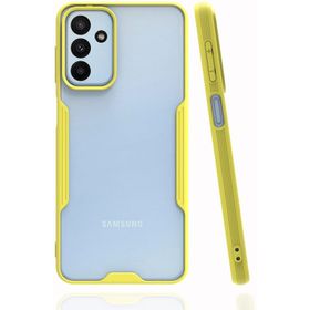 Newface Samsung Galaxy A04S Platin Silikon - Sarı Kılıf