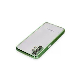 Newface Samsung Galaxy A04S Razer Lensli Silikon Yeşil Cep Telefonu Kılıfı
