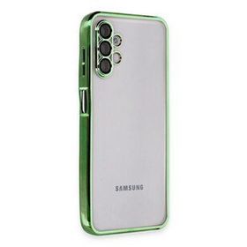 Newface Samsung Galaxy A04S Razer Lensli Silikon Yeşil Cep Telefonu Kılıfı
