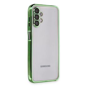 Newface Samsung Galaxy A04S Razer Lensli Silikon Yeşil Cep Telefonu Kılıfı
