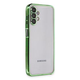 Newface Samsung Galaxy A04S Razer Lensli Silikon Yeşil Cep Telefonu Kılıfı