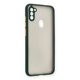 Newface Samsung Galaxy A11 Montreal Silikon Kapak Yeşil Cep Telefonu Kılıfı