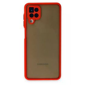 Newface Samsung Galaxy A12 Montreal Silikon Kapak Kırmızı Cep Telefonu Kılıfı