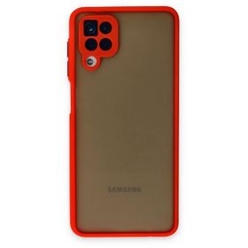 Newface Samsung Galaxy A12 Montreal Silikon Kapak Kırmızı Cep Telefonu Kılıfı