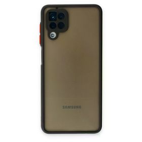 Newface Samsung Galaxy A12 Montreal Silikon Kapak Siyah Cep Telefonu Kılıfı