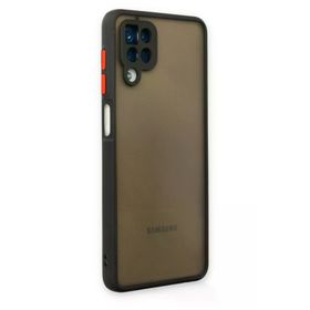 Newface Samsung Galaxy A12 Montreal Silikon Kapak Siyah Cep Telefonu Kılıfı