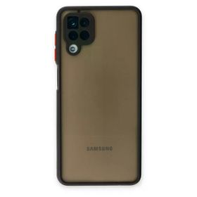 Newface Samsung Galaxy A12 Montreal Silikon Kapak Siyah Cep Telefonu Kılıfı