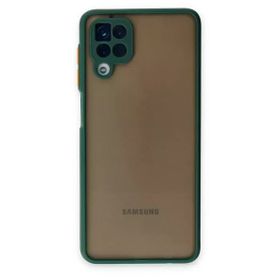 Newface Samsung Galaxy A12 Montreal Silikon Kapak Yeşil Cep Telefonu Kılıfı