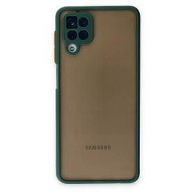 Newface Samsung Galaxy A12 Montreal Silikon Kapak Yeşil Cep Telefonu Kılıfı