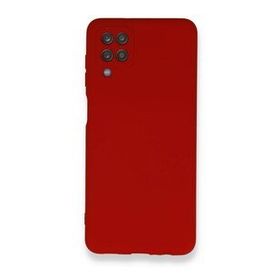 Newface Samsung Galaxy A12 Nano İçi Kadife Silikon Kırmızı Cep Telefonu Kılıfı