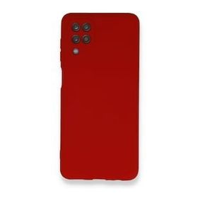 Newface Samsung Galaxy A12 Nano İçi Kadife Silikon Kırmızı Cep Telefonu Kılıfı