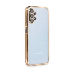 Newface Samsung Galaxy A13 4G Razer Lensli Silikon - Gold Kılıf